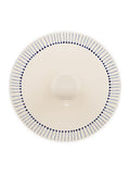 Nkuku cream and indigo Iba serving bowl (British brand)