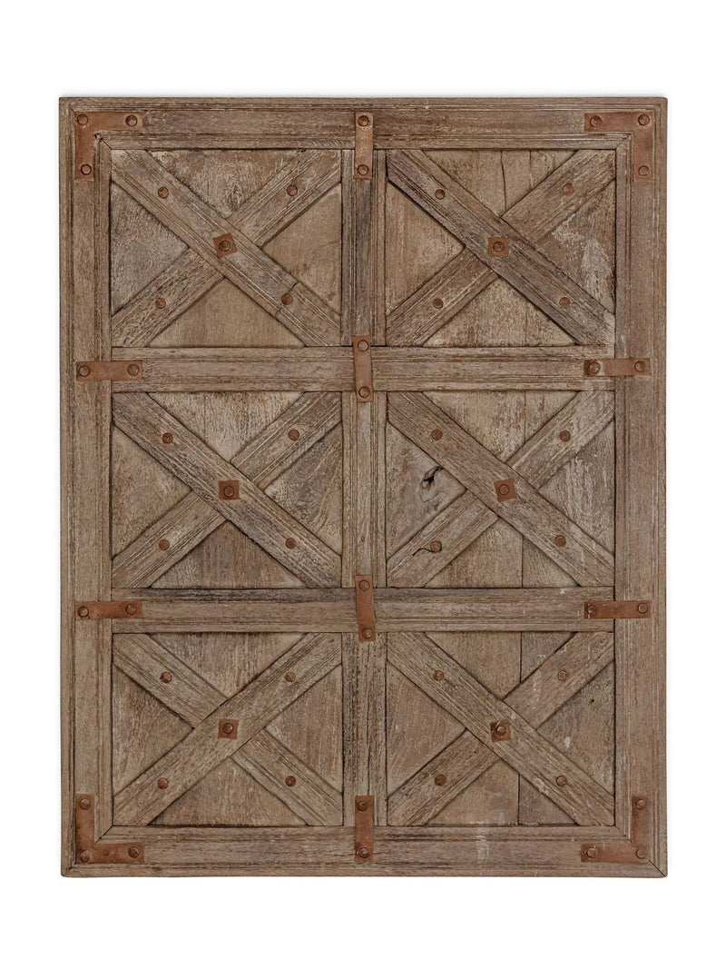 Nkuku Natural Gurdisha reclaimed wood wall art, UK version