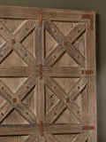 Nkuku Natural Gurdisha reclaimed wood wall art, UK version