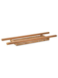 Nkuku mango wood bath bridge marquetry - British product