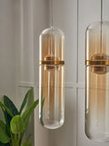 BHS Bjorn LED pendant light with five glass shades, imported from the UK