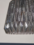 BHS Mikael glass pendant light smoke grey (British brand)