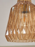 BHS Mikael glass pendant light champagne (British brand)