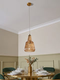 BHS Mikael glass pendant light champagne (British brand)