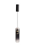 Visconte by BHS Bjorn smoke grey glass pendant light 160cm - British product