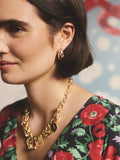 Cath Kidston hoop earrings with enamel bow 2cm drop (British brand)