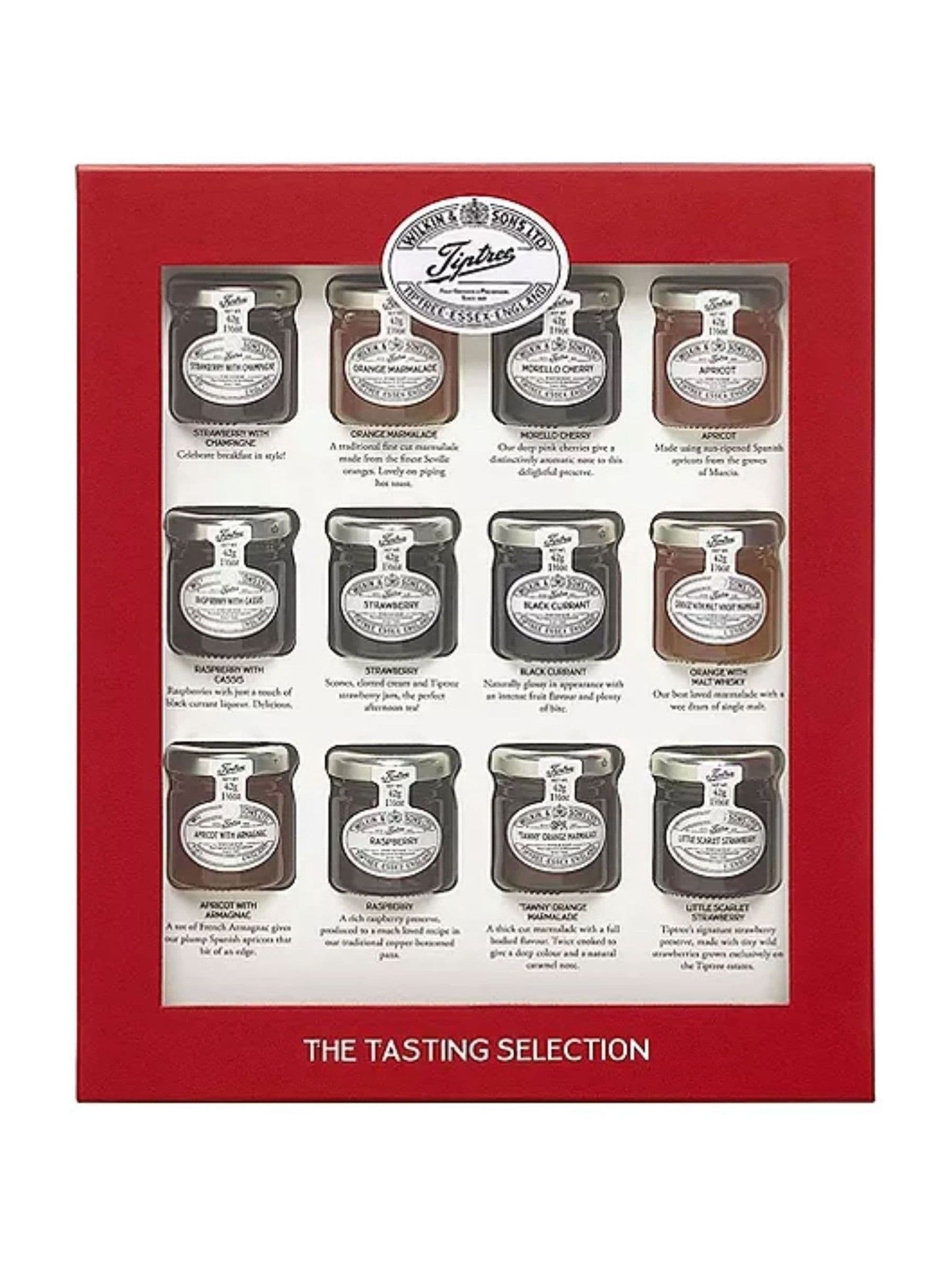 Tiptree tasting selection 12 mini jams - British product