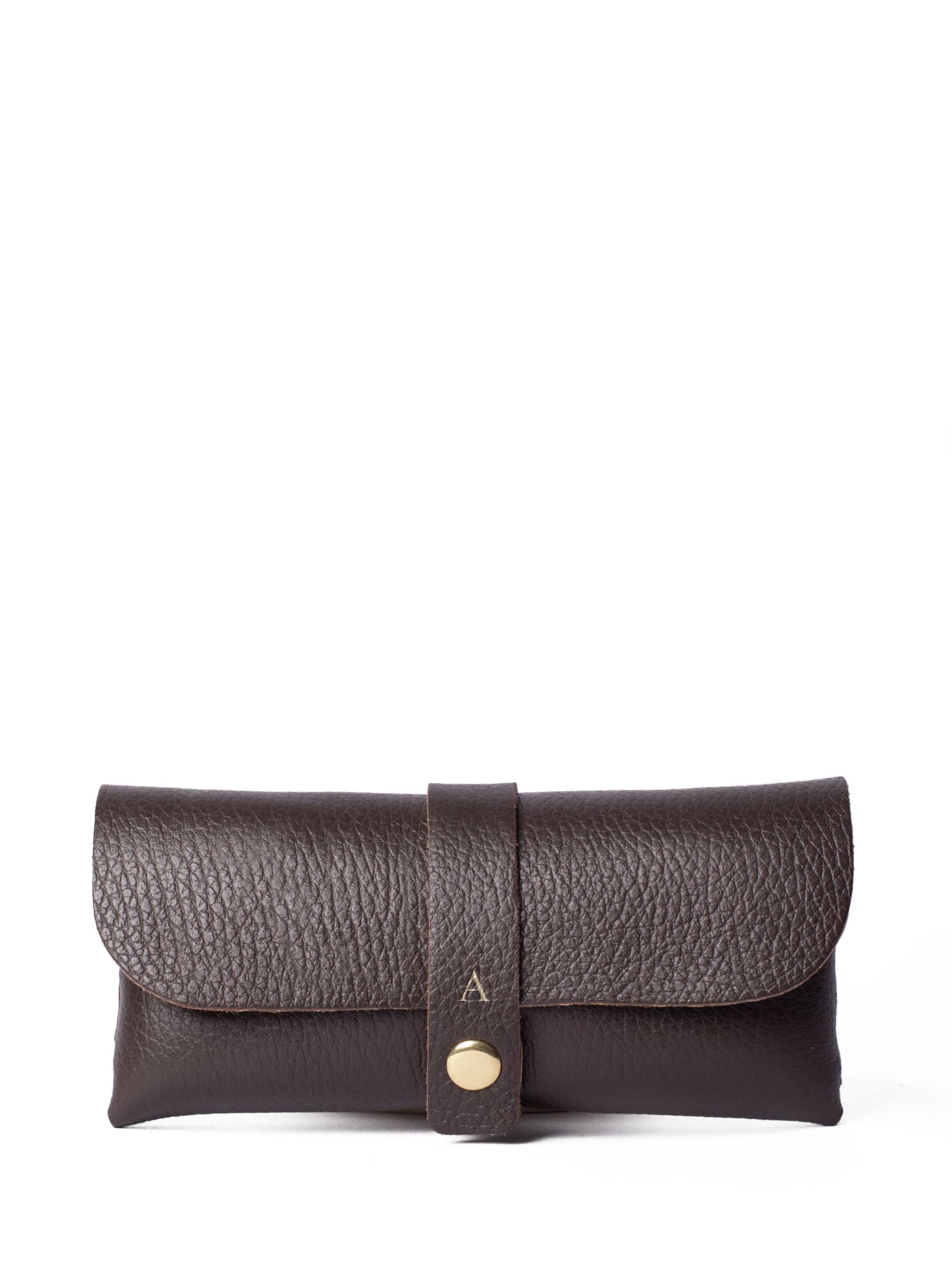LRM Goods leather glasses case brown 26cm, imported from the UK