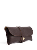 LRM Goods leather glasses case brown 26cm, imported from the UK