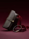 LRM Goods leather glasses case brown 26cm, imported from the UK