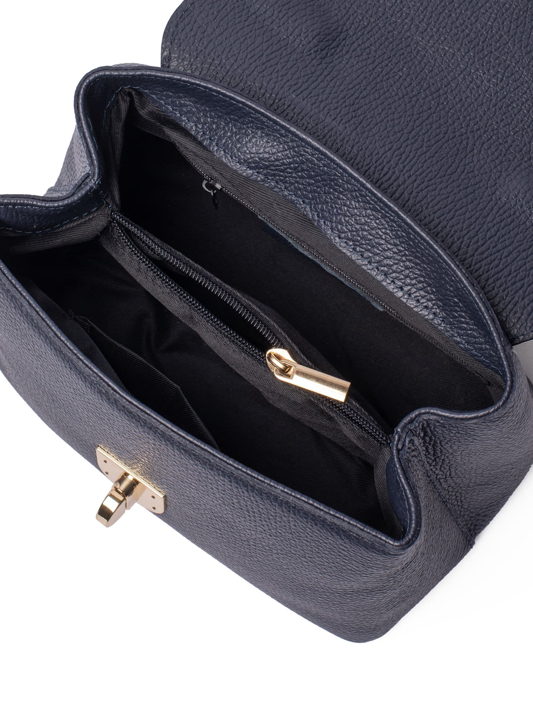 LRM Goods blue Lucinda leather top handle bag, UK version