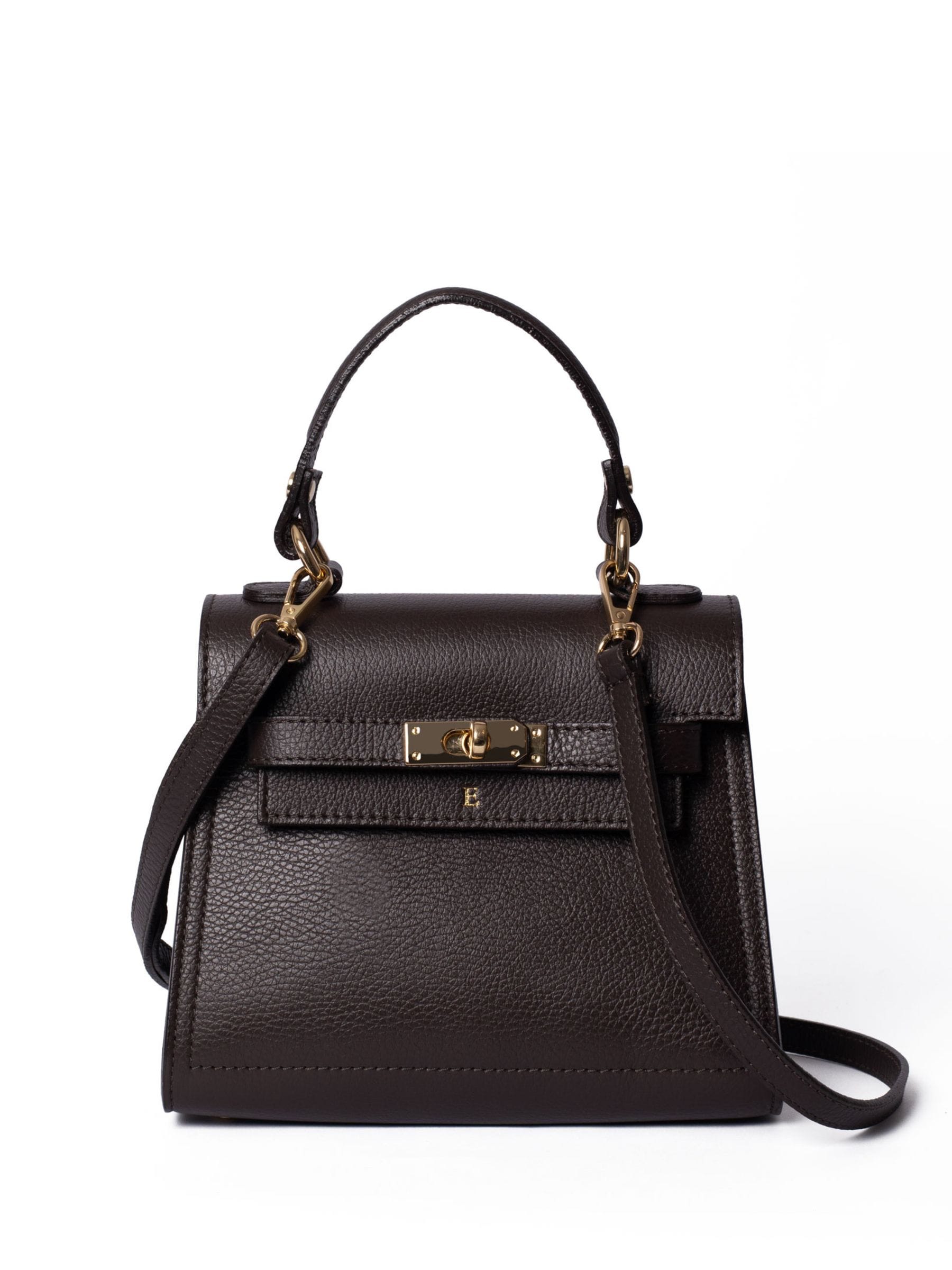 LRM Goods brown Polly top handle leather handbag, UK version