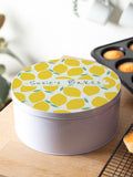 No Ordinary Gift personalised lemon cake tin 23cm - British product