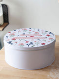 No Ordinary Gift pretty florals personalised cake tin 23cm, UK version