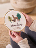 No Ordinary Gift personalised woodland design hoop 15cm - British product