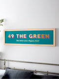 No Ordinary Gift foiled typographic sign personalised large frame, imported from the UK