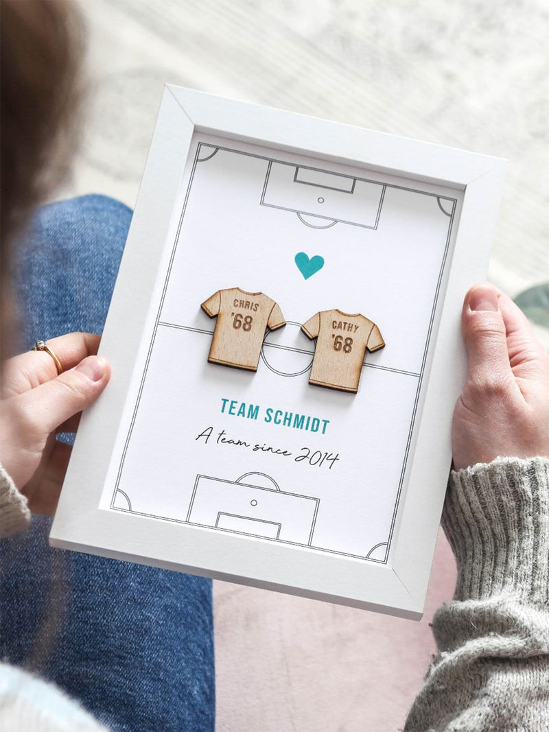 No Ordinary Gift personalised football shirts print A5 - British product