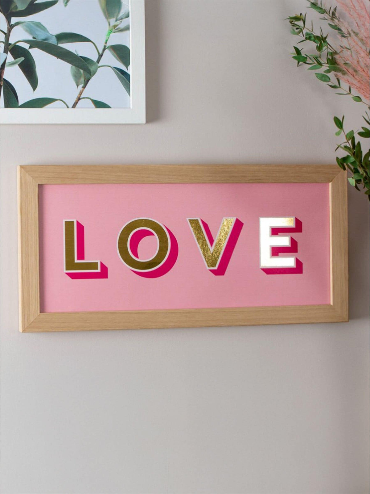 No Ordinary Gift personalised foiled word print 22x46cm, UK version