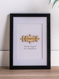 No Ordinary Gift personalised wooden puzzle print A5 frame - British product