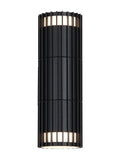 Searchlight black outdoor wall light 21cm, UK version