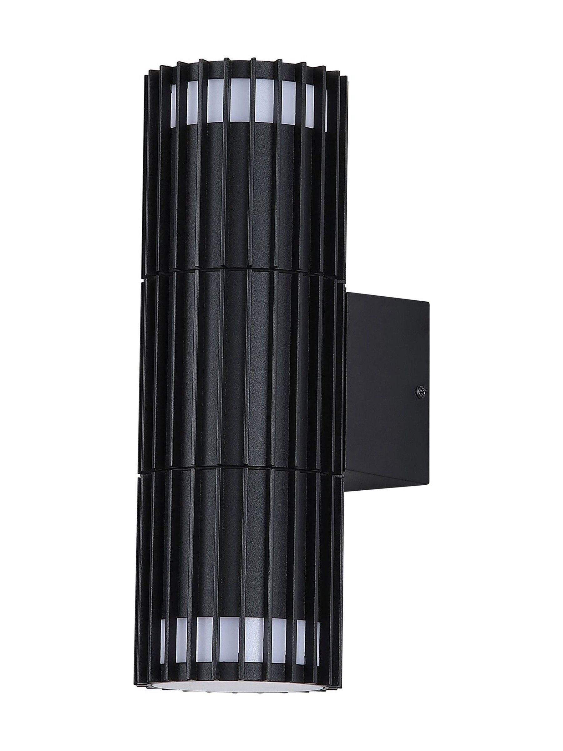 Searchlight black outdoor wall light 21cm, UK version