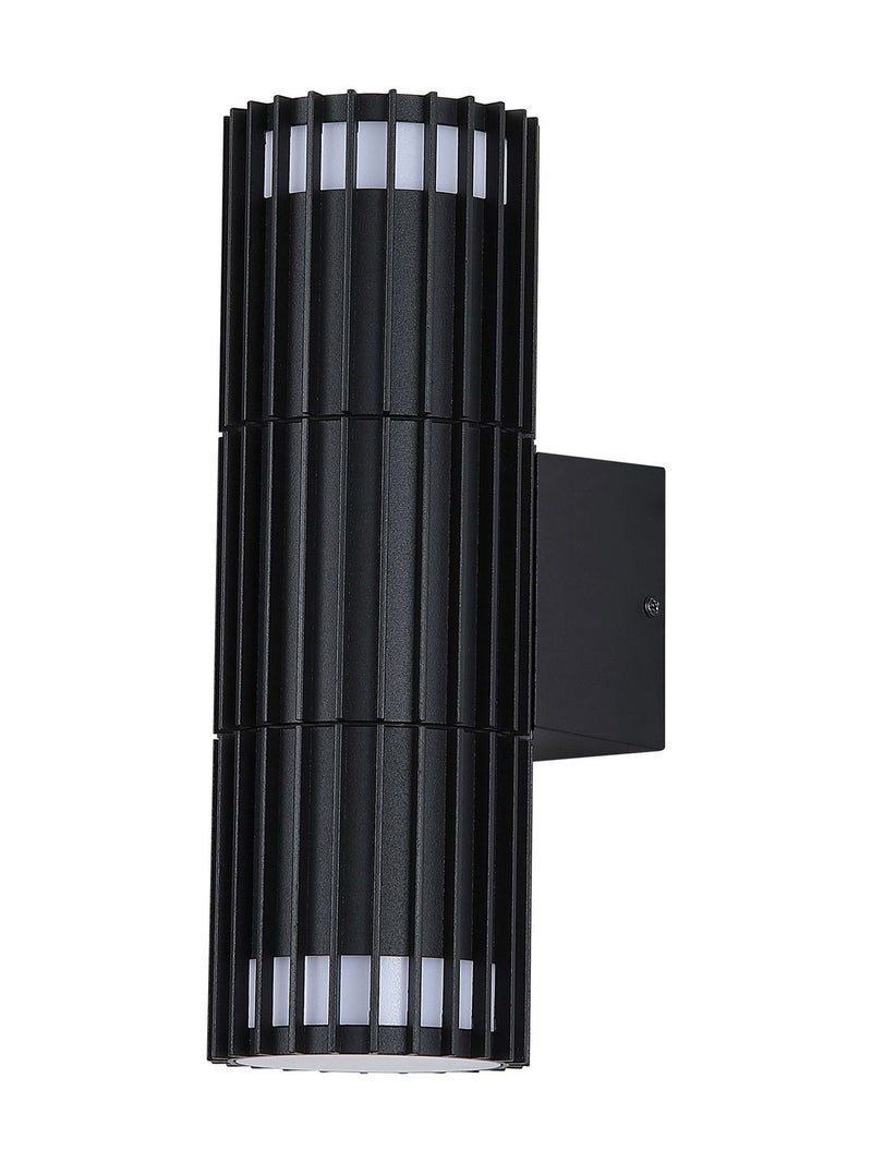 Searchlight black outdoor wall light 21cm, UK version