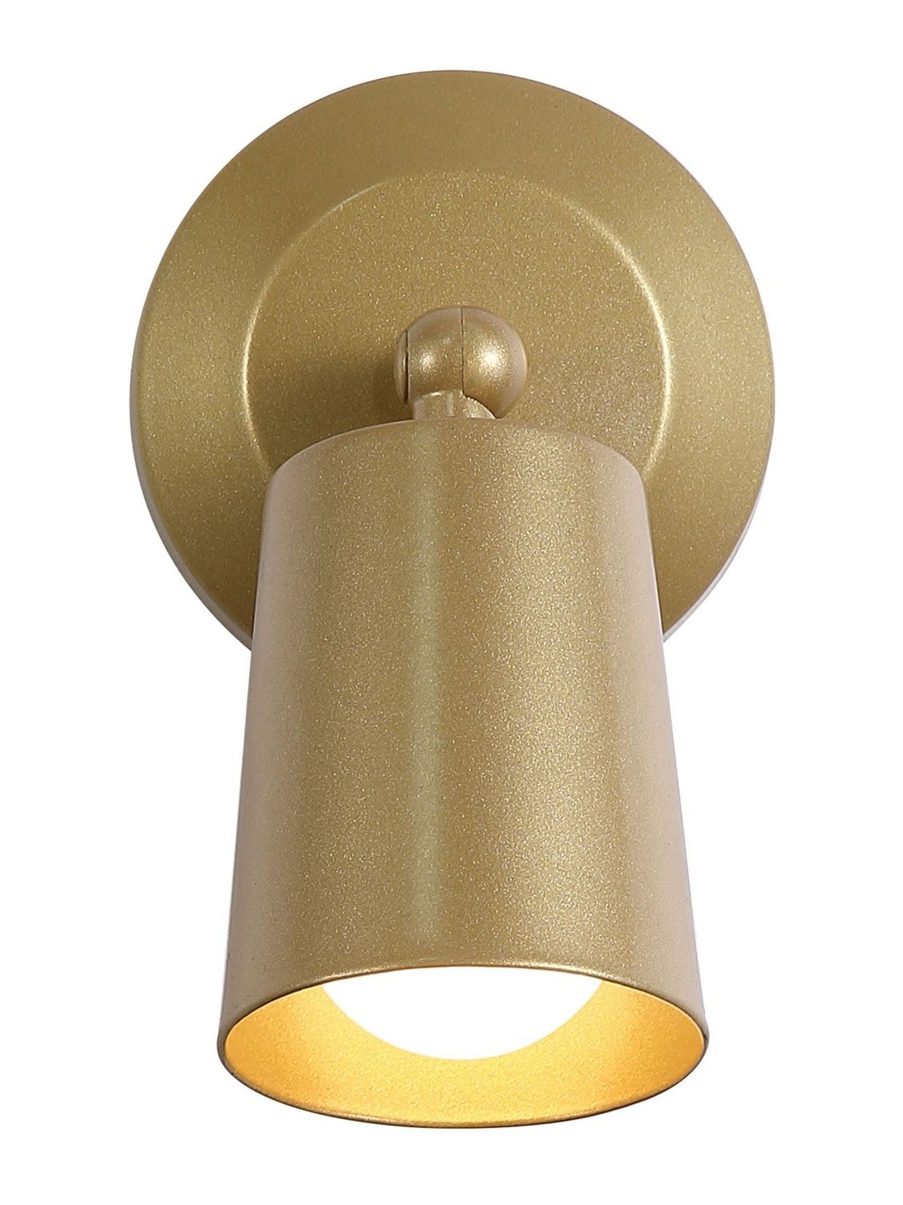Searchlight gold rechargeable wall light 15cm, imported from the UK