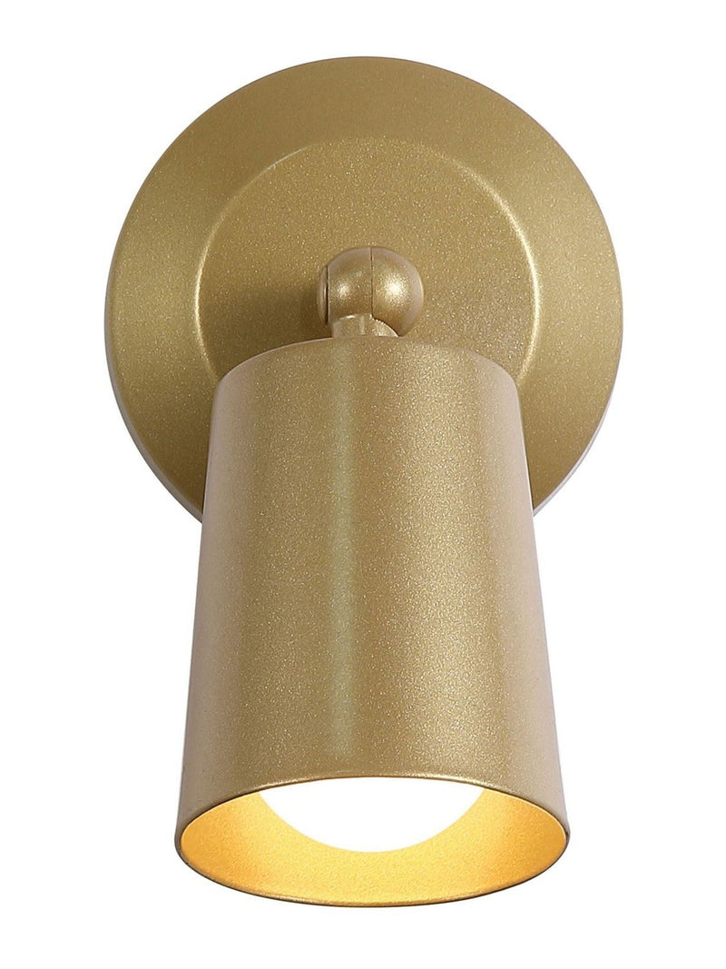 Searchlight gold rechargeable wall light 15cm, imported from the UK