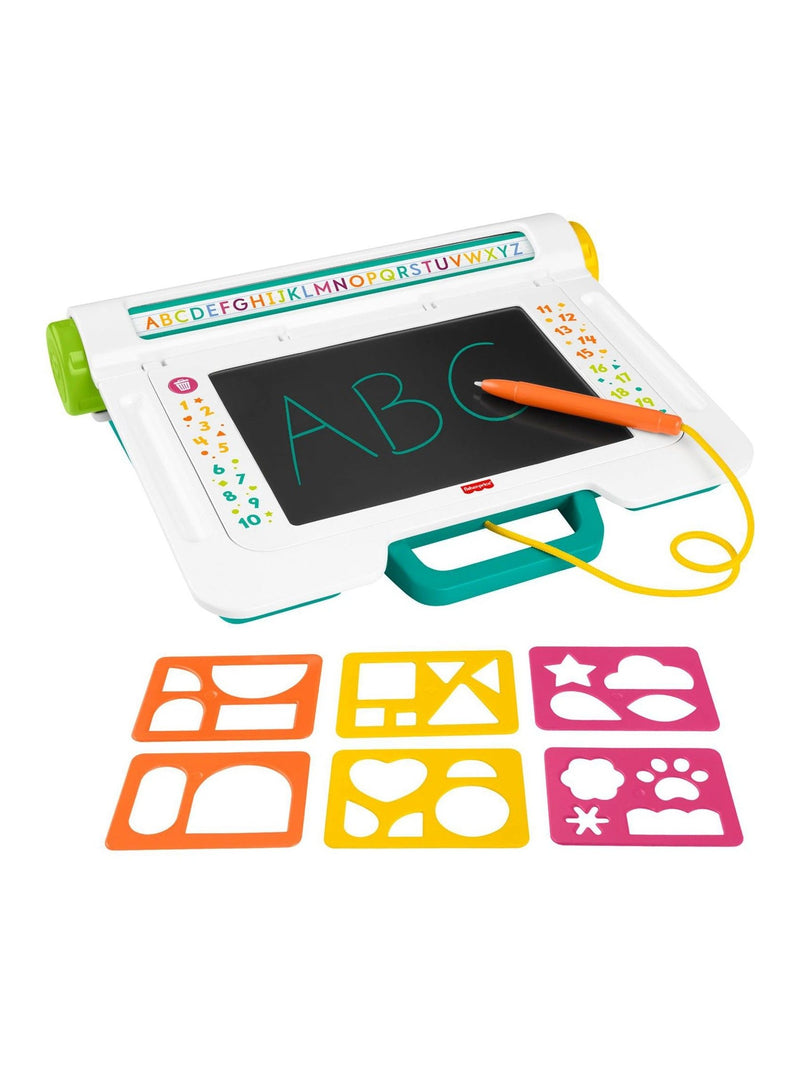 Fisher-Price Learn & Doodle Desk drawing board with stencils - British product