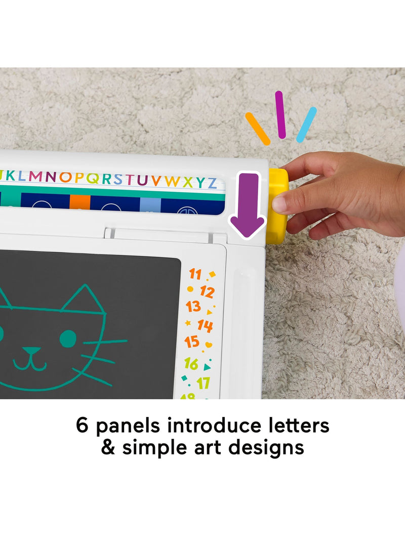 Fisher-Price Learn & Doodle Desk drawing board with stencils - British product