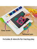 Fisher-Price Learn & Doodle Desk drawing board with stencils - British product