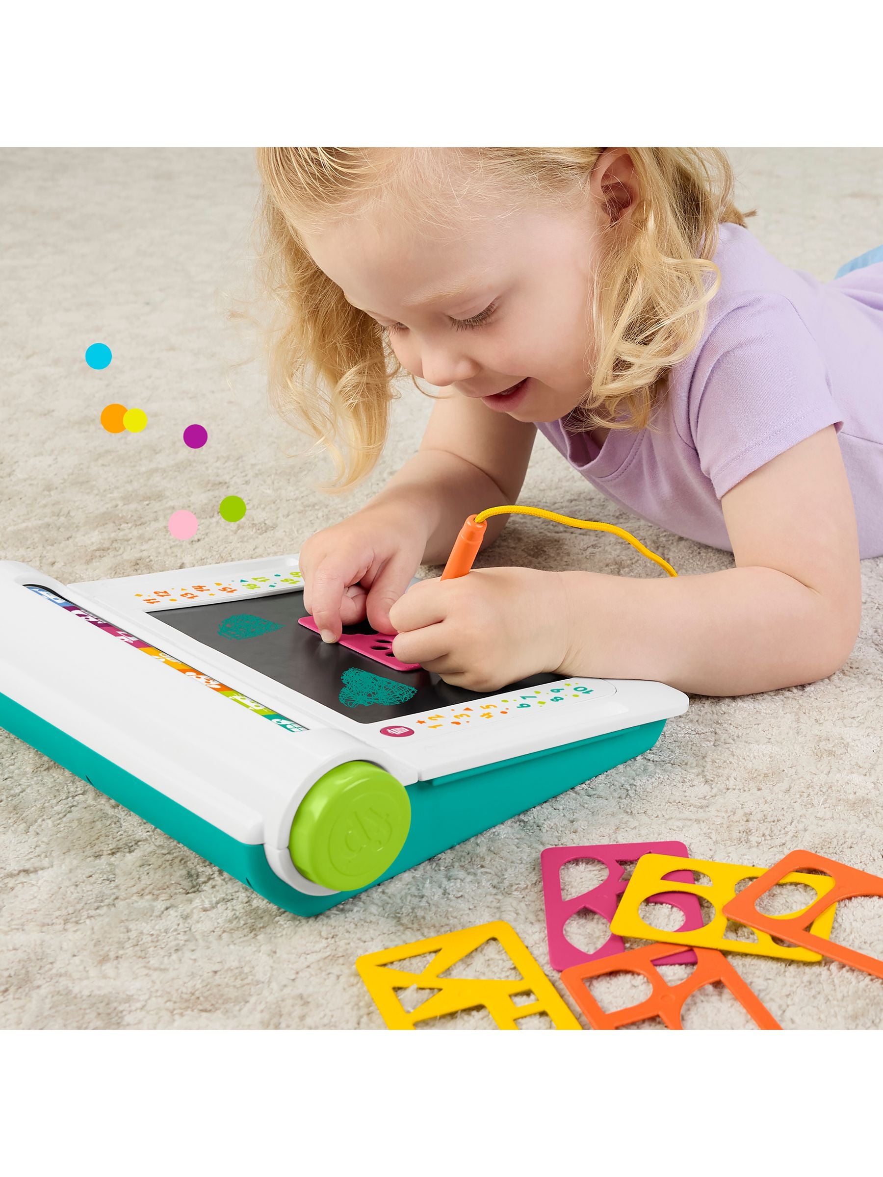 Fisher-Price Learn & Doodle Desk drawing board with stencils - British product