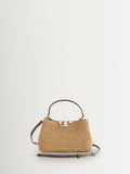 Tory Burch hand-crocheted raffia mini satchel bag, UK version