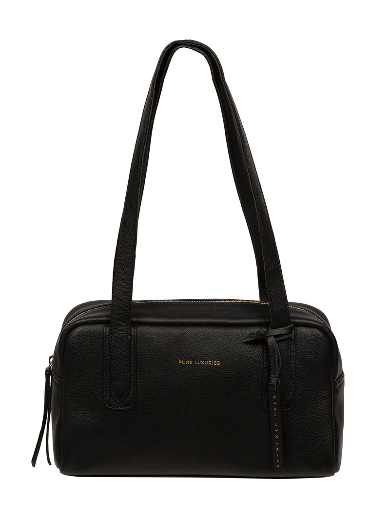 Pure Luxuries Fenella black leather handbag (British brand)