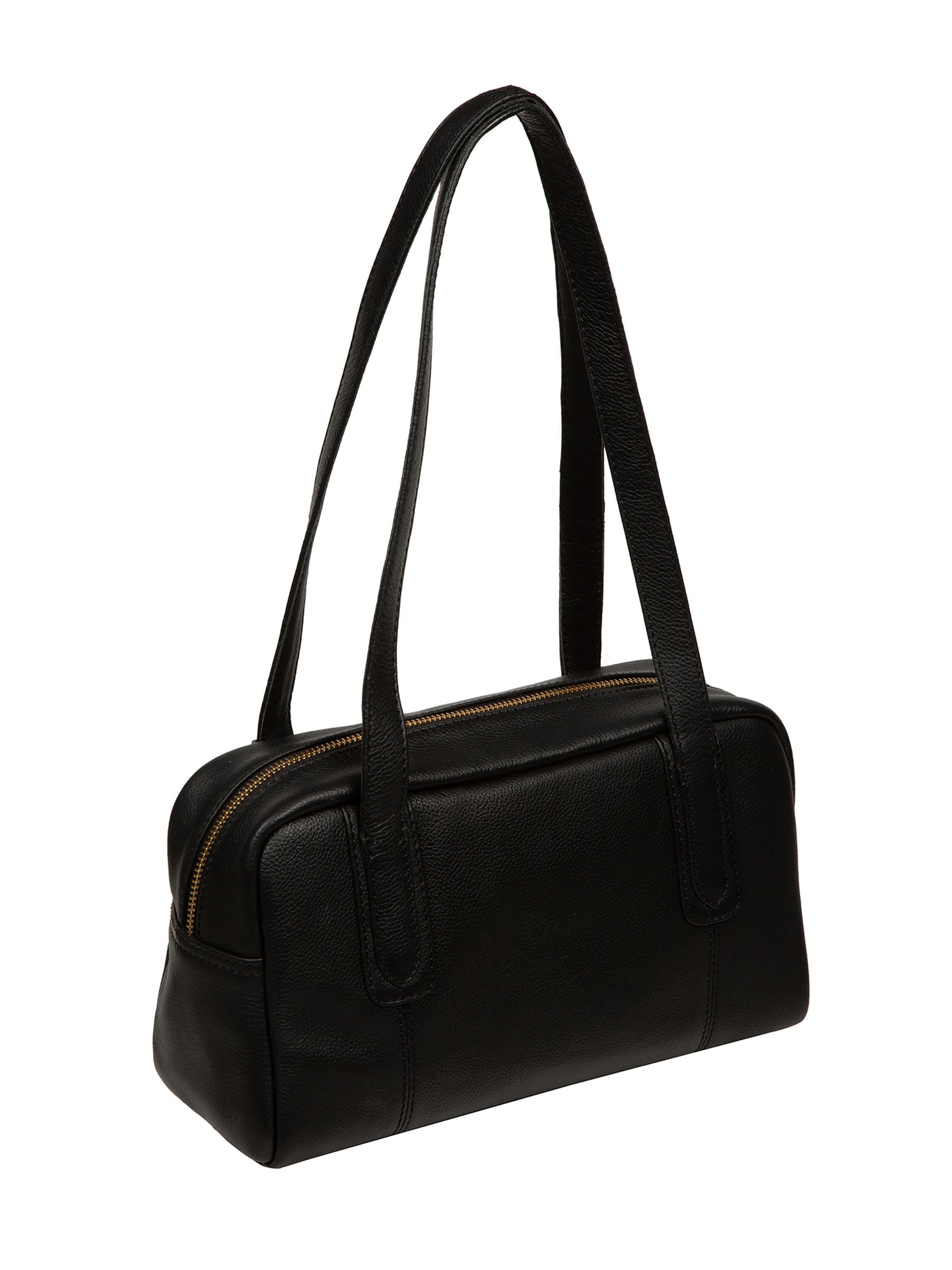 Pure Luxuries Fenella black leather handbag (British brand)