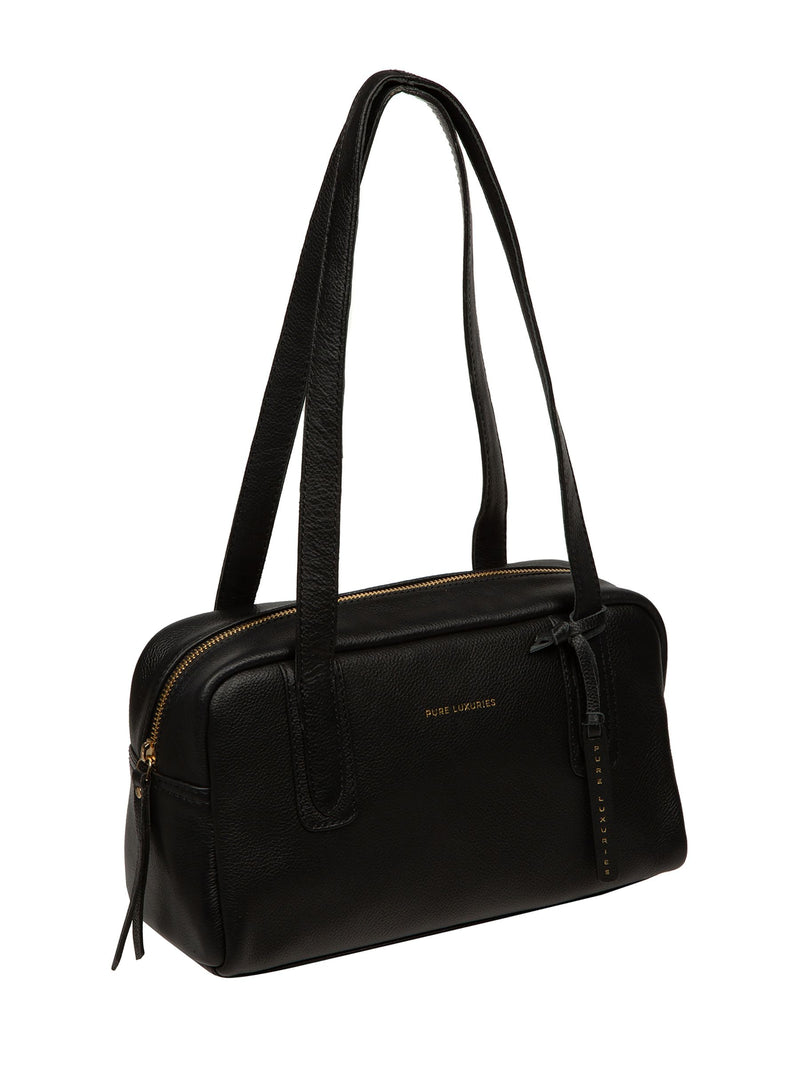 Pure Luxuries Fenella black leather handbag (British brand)