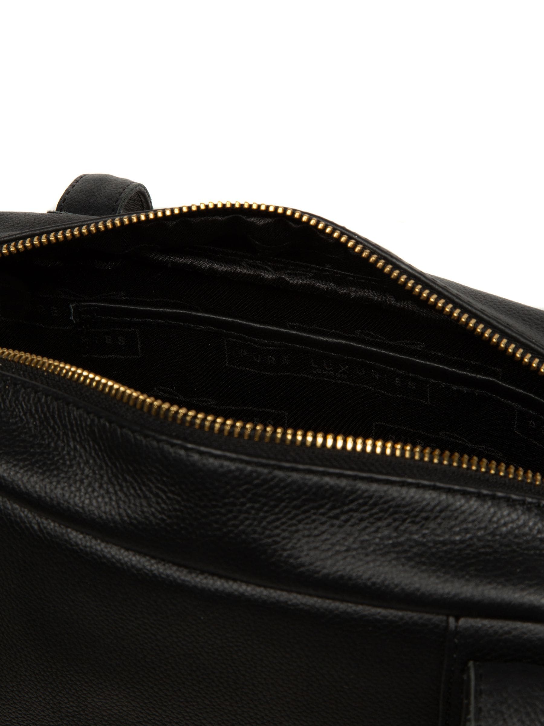 Pure Luxuries Fenella black leather handbag (British brand)