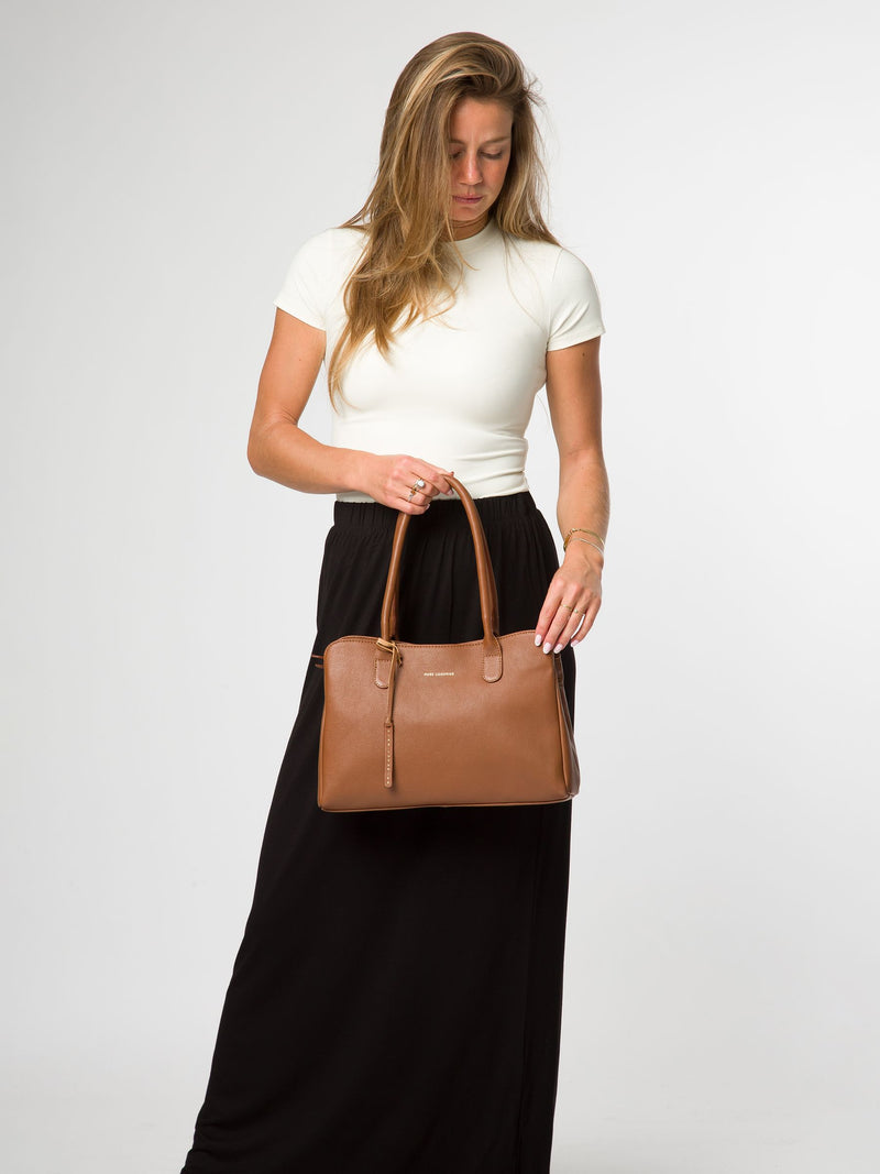 Pure Luxuries leather handbag Aysgarth brown (British brand)