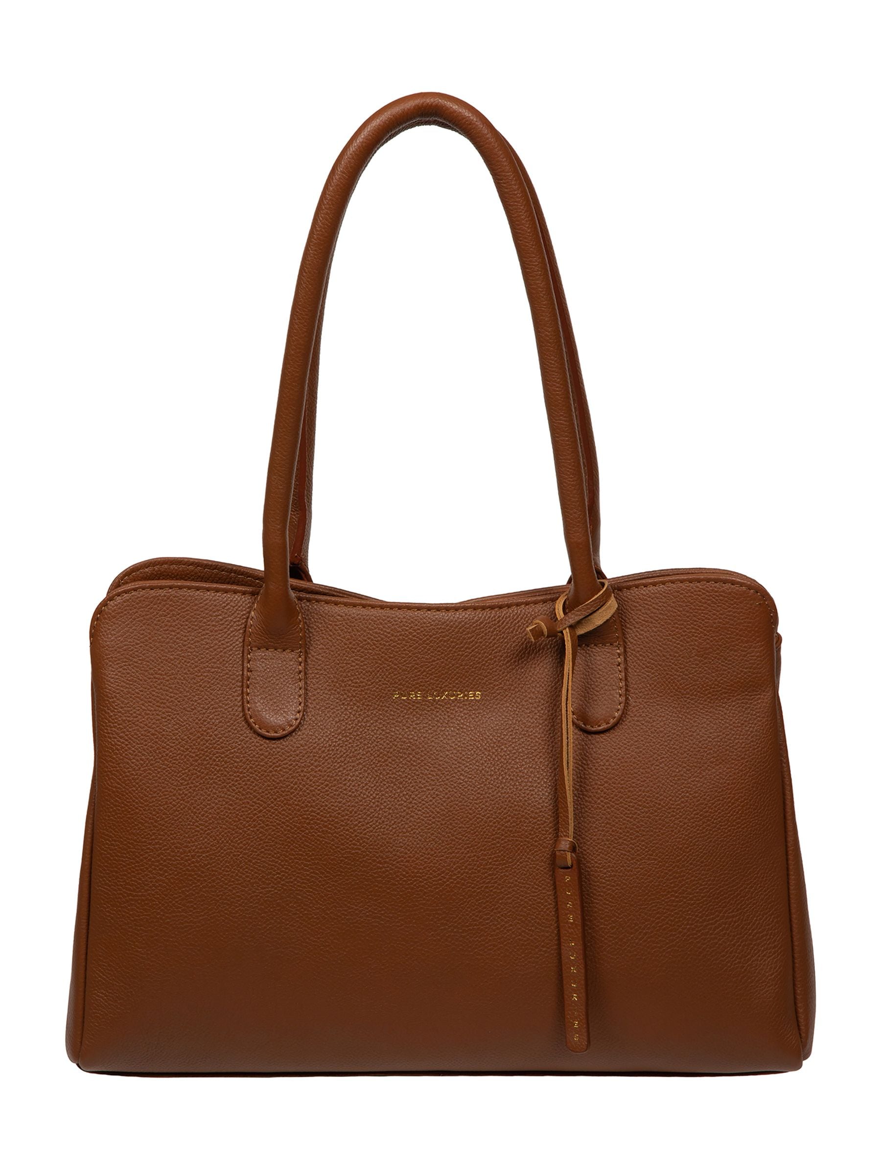 Pure Luxuries leather handbag Aysgarth brown (British brand)