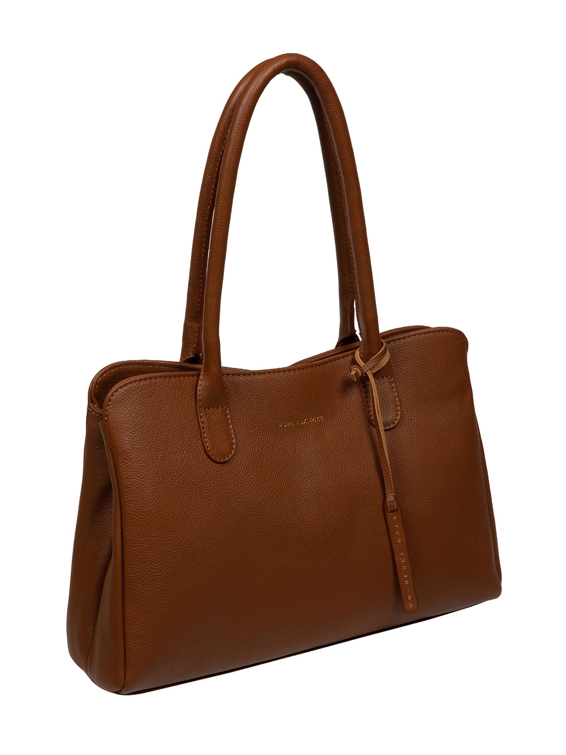 Pure Luxuries leather handbag Aysgarth brown (British brand)