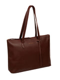 Pure Luxuries London Morden brown leather tote bag - British product