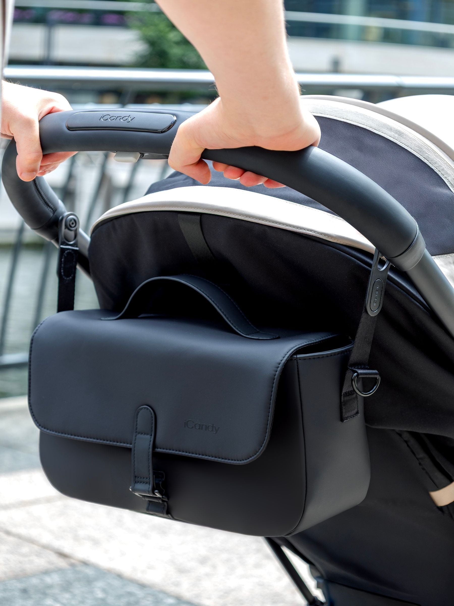 iCandy pushchair organiser bag charcoal, UK version