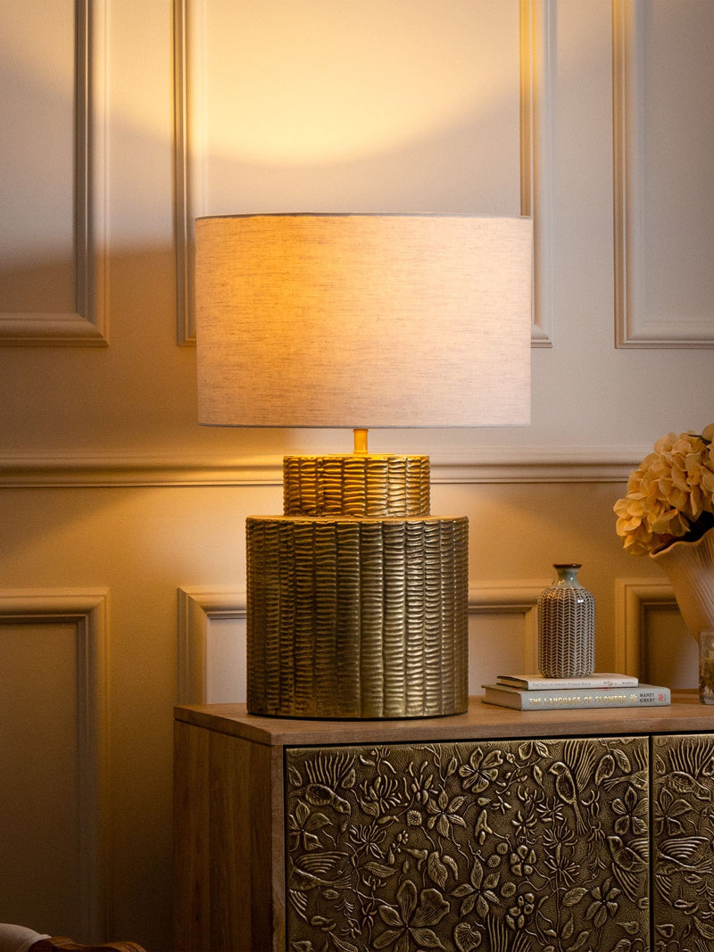 Voyage Maison gold Rhiamon table lamp 54cm, imported from the UK