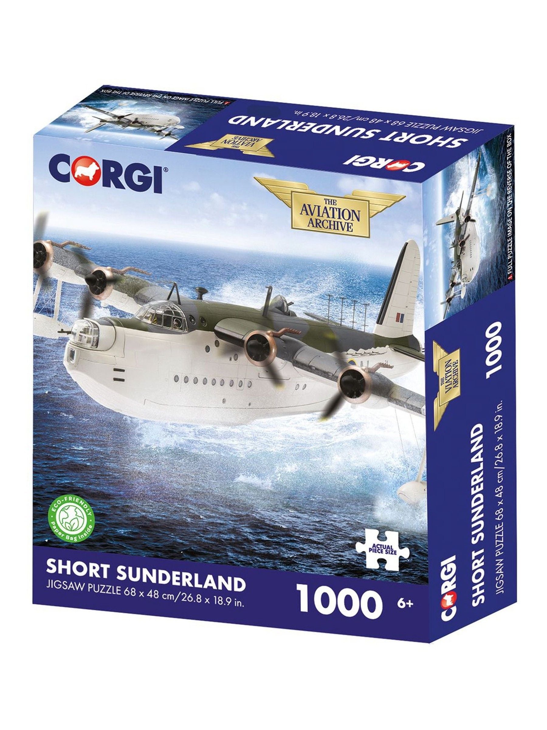 Kidikraft Corgi Short Sunderland 1000 piece jigsaw puzzle - British product