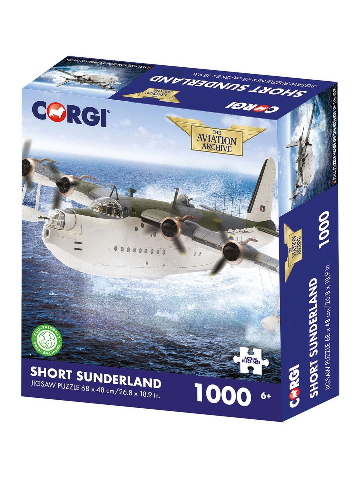 Kidikraft Corgi Short Sunderland 1000 piece jigsaw puzzle - British product