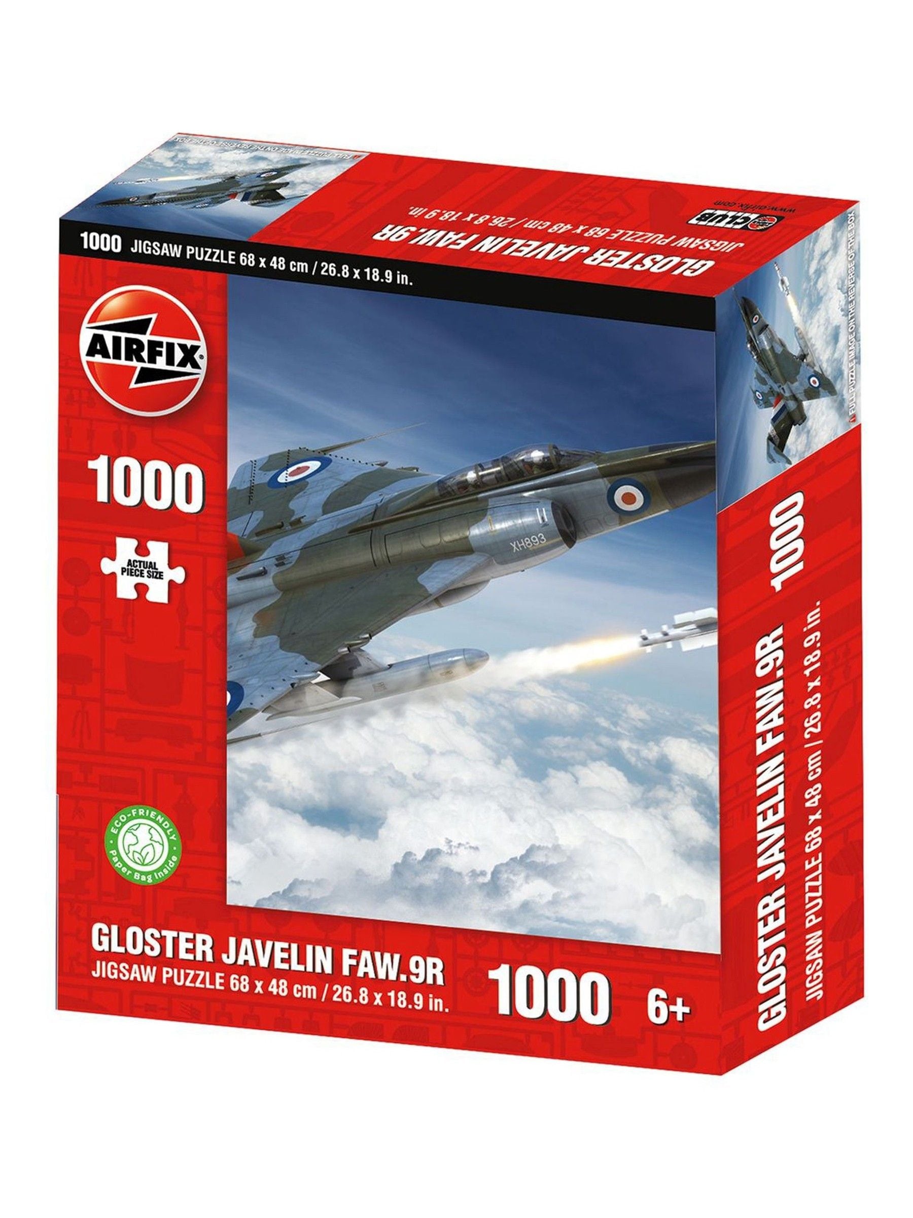 Kidikraft Airfix Gloster Javelin FAW.9R jigsaw puzzle 1000 piece, UK version