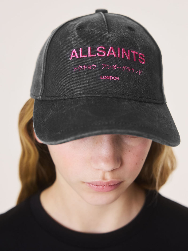 smALLSAINTS black pink logo baseball cap (British brand)