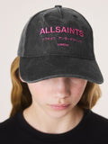 smALLSAINTS black pink logo baseball cap (British brand)
