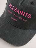 smALLSAINTS black pink logo baseball cap (British brand)