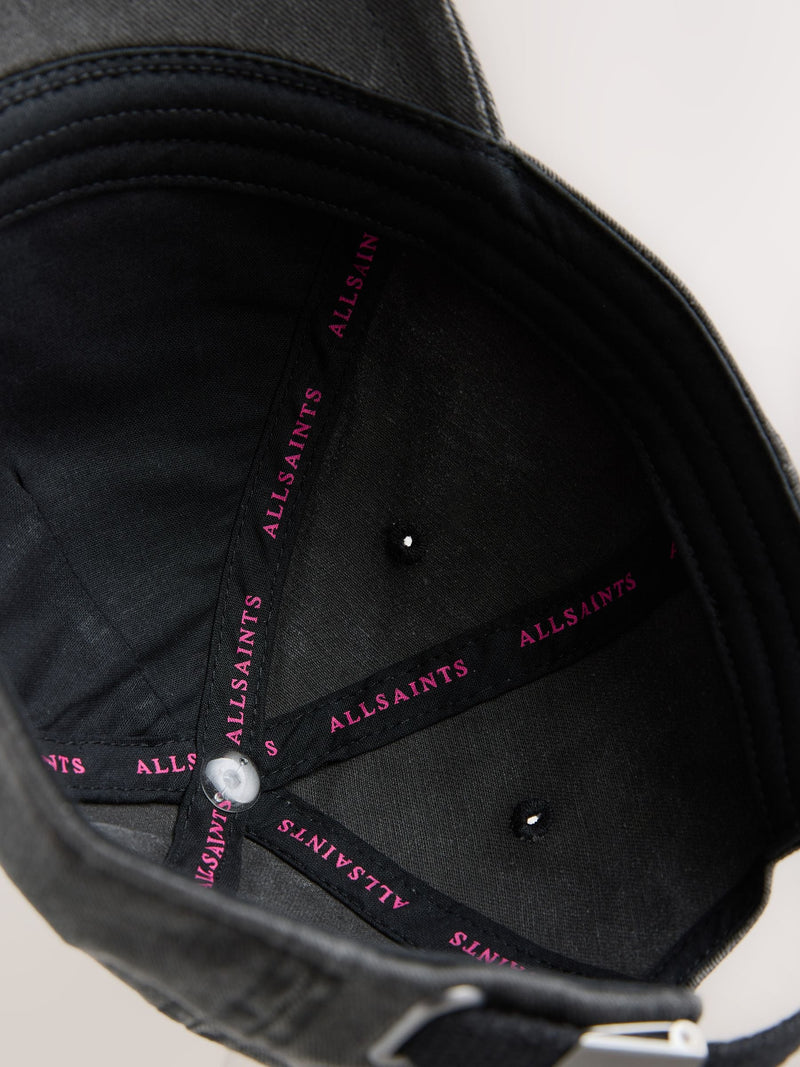smALLSAINTS black pink logo baseball cap (British brand)